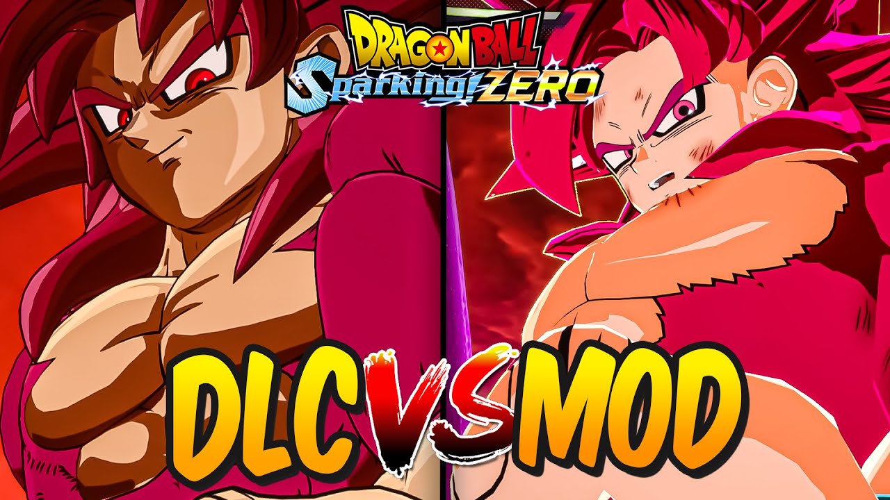 DLC VS MOD ! Qui est le MEILLEUR GOKU SSJ4 DAIMA de SPARKING ZERO ?