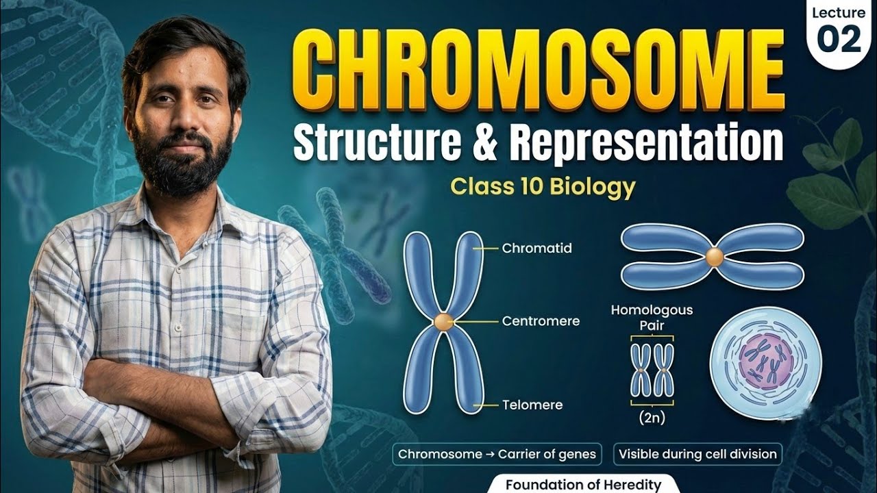 Heredity & Evolution | Lecture 2 | Chromosome, Gene, Diploid & Haploid | Class 10 Biology