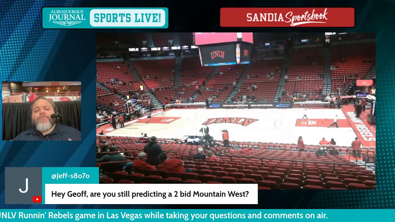 ABQJournal Sports Live! • Pregame from Thomas & Mack • UNM Lobos at UNLV Runnin' Rebels (1/27/26)