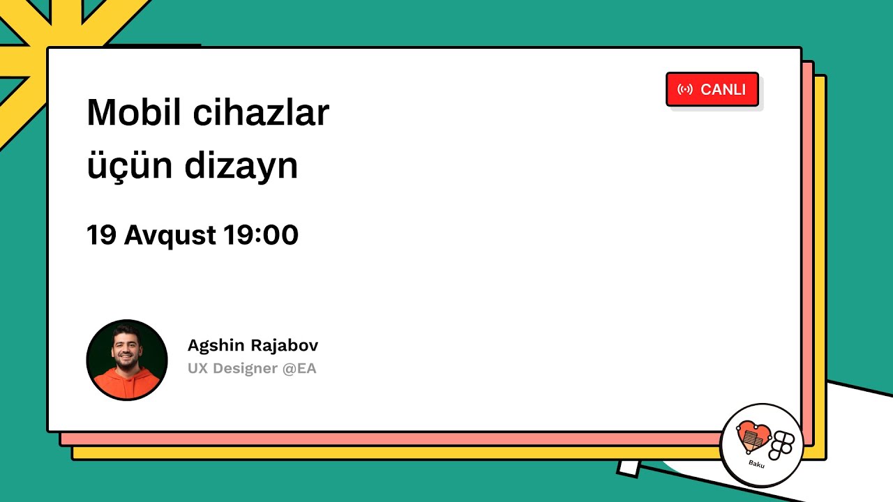 Mobil cihazlar üçün dizayn / Friends of Figma Baku