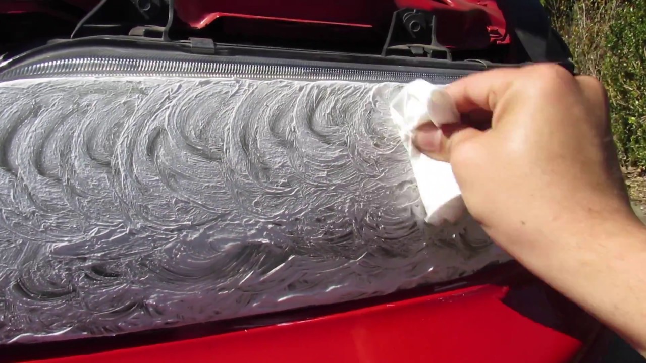Headlight Restoration using Toothpaste