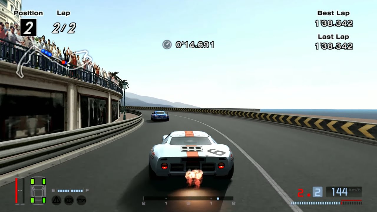 Gran Turismo 4 - Ford GT 40 Race Car `69 Monaco! PS2 NTSC PCSX2