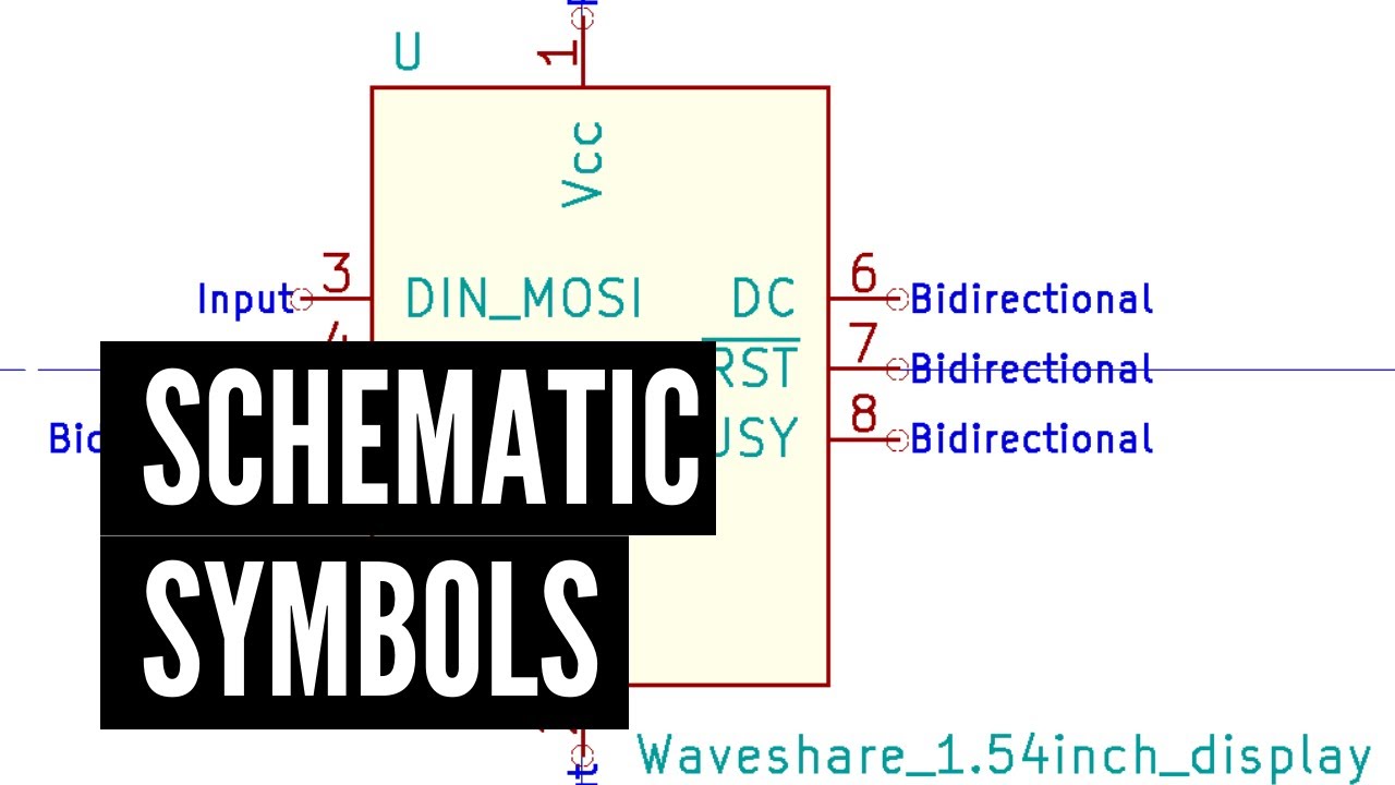 Tips for creating schematic symbols // KiCad, E-Ink module, GPS module