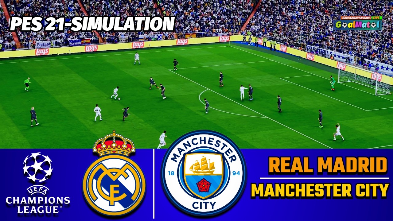 🔴 Real Madrid vs Manchester City | Champions League Showdown | PES 2021 Simulation HD