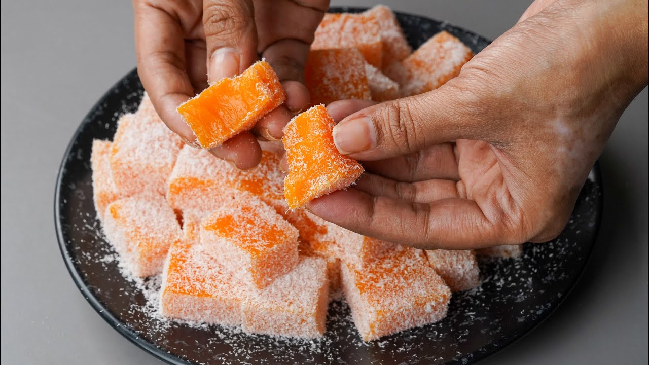 If You Have Carrot at Home You Can Make This Easy Carrot Sweet Recipe | Carrot Candy, Carrot Delight