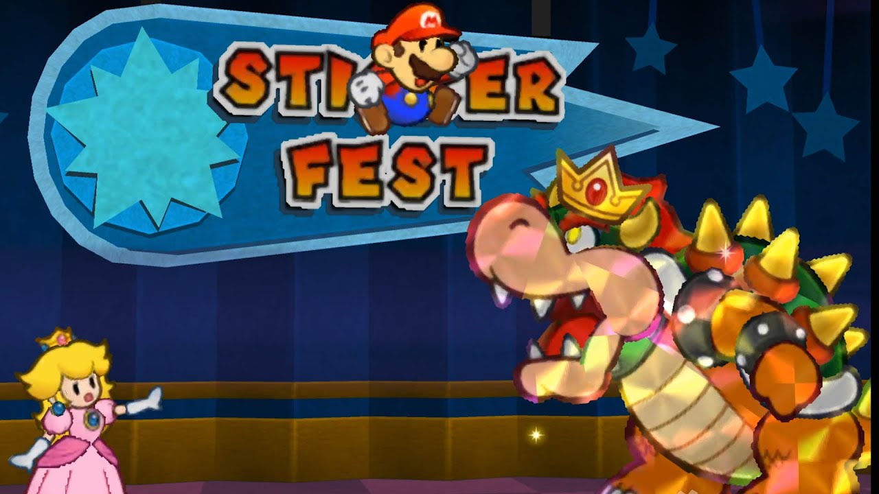 Paper Mario Sticker Star Full Gameplay Walkthrough (Longplay)