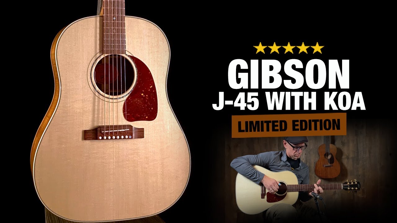 Gibson J-45 Koa/Englemann – Limited Edition Guitar!