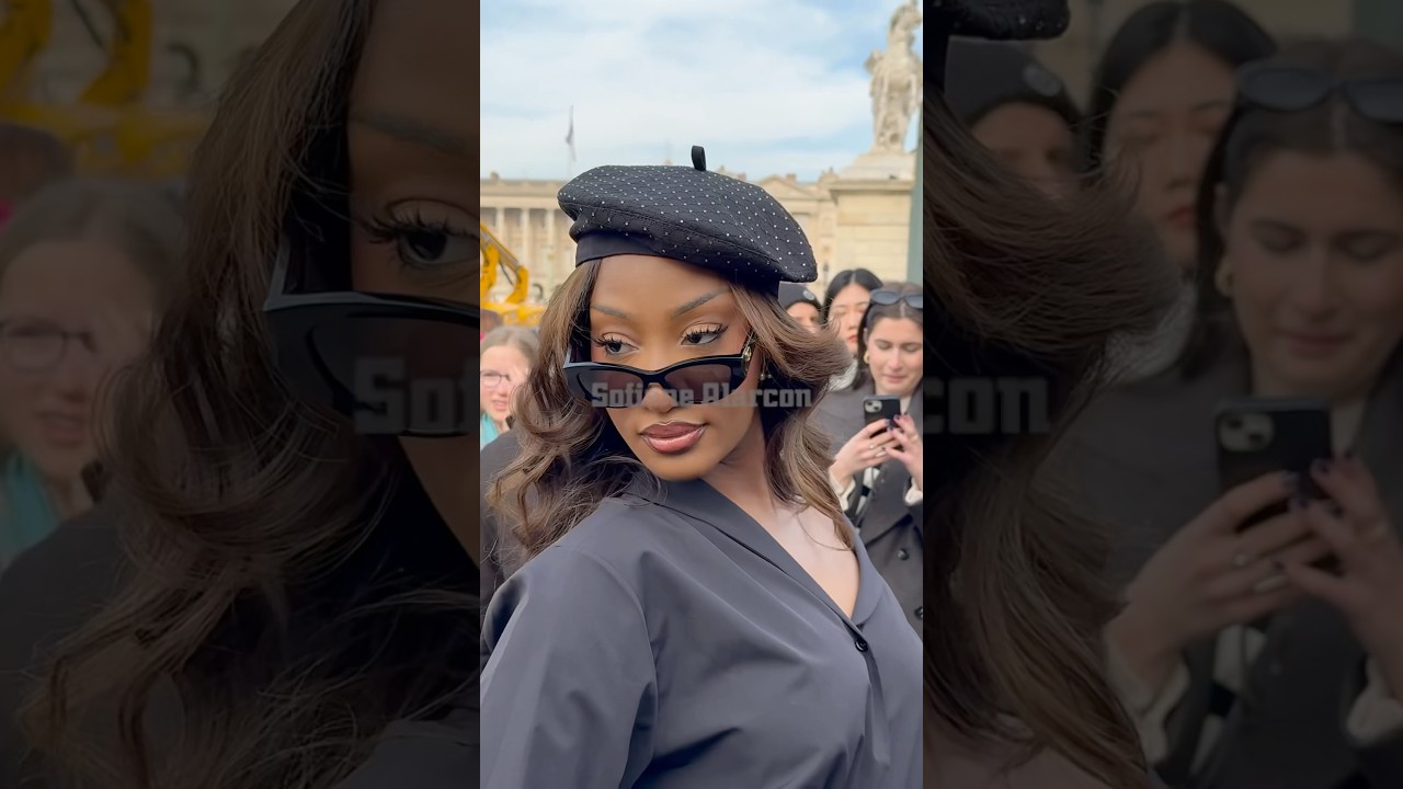 Tems attends the Christian Dior Autumn-Winter 2025-2026 show at Paris Fashion Week