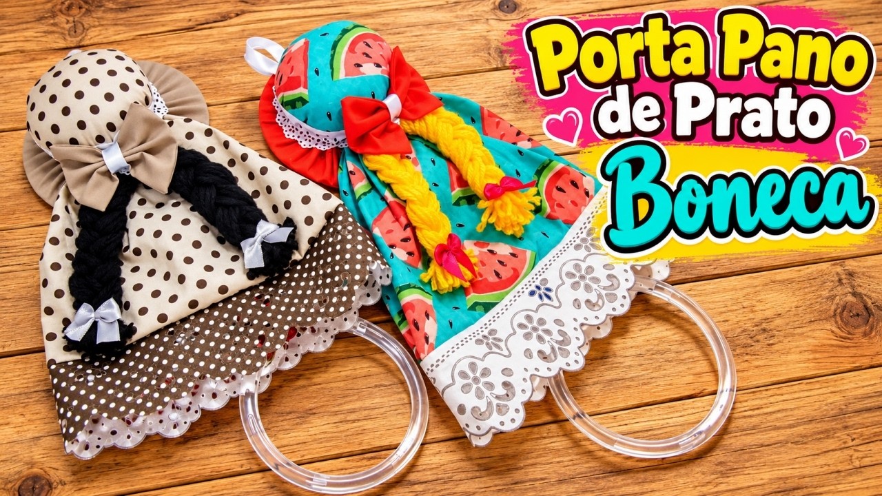 Porta Pano de Prato Boneca