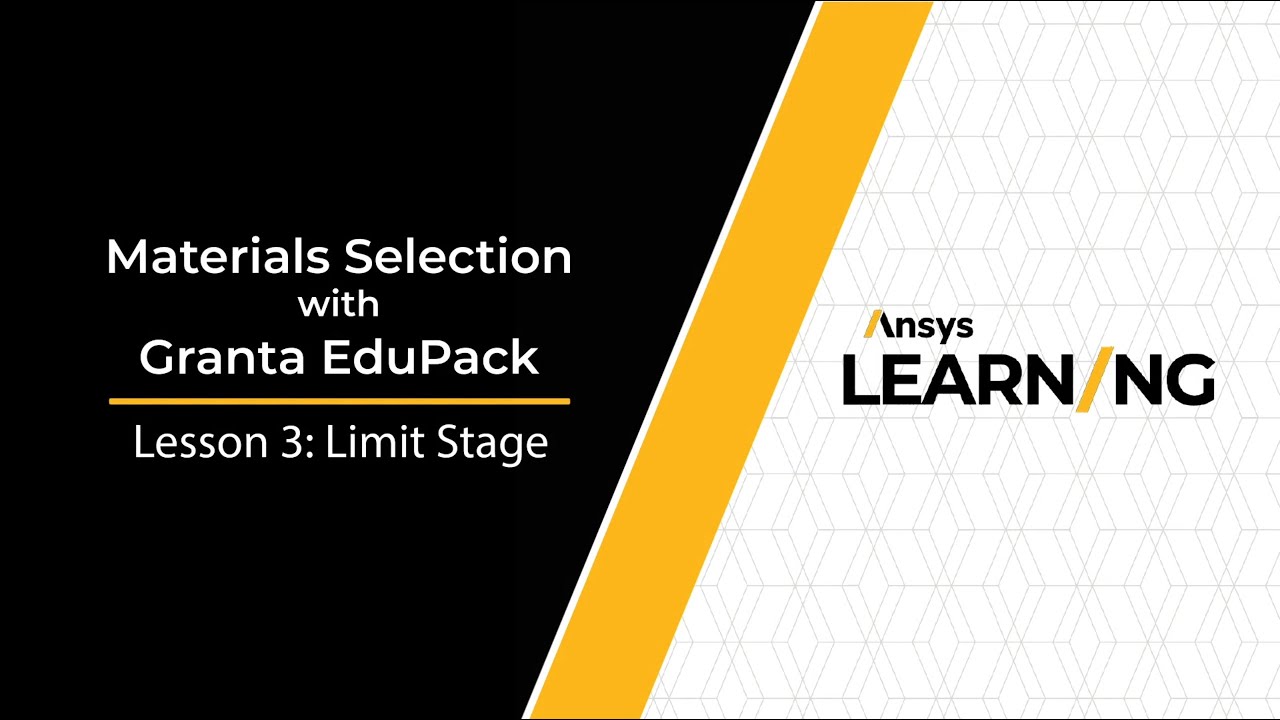 How to use the Limit Stage in Ansys Granta EduPack
