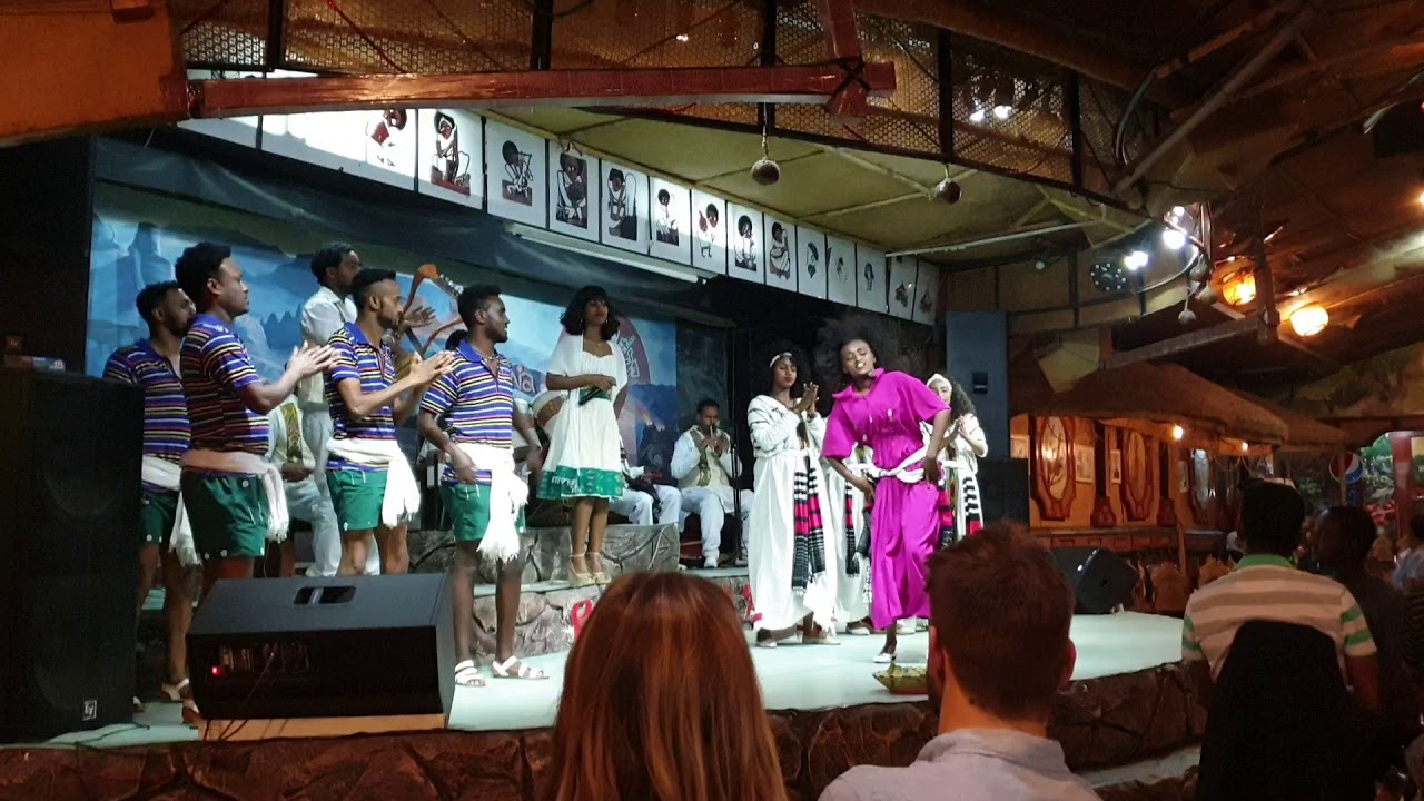 Ethiopian Cultural Dance from Amhara region Addis Ababa Traditional Restaurant Yod Abyssinia