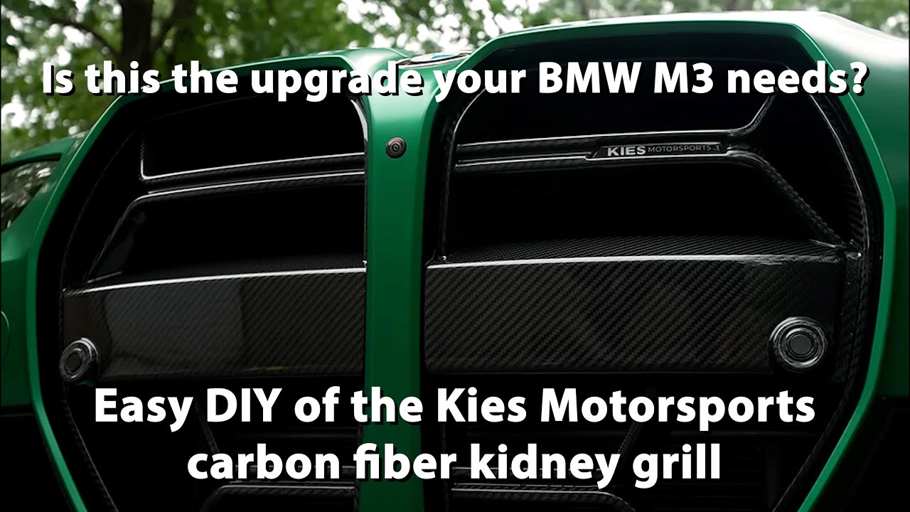 Easily upgrade your BMW M3 or M4 - Kies Motorsports carbon fiber kidney grills