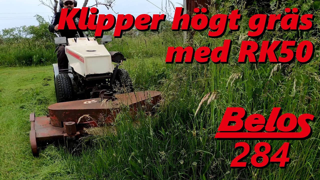Klipper högt gräs med Belos 284