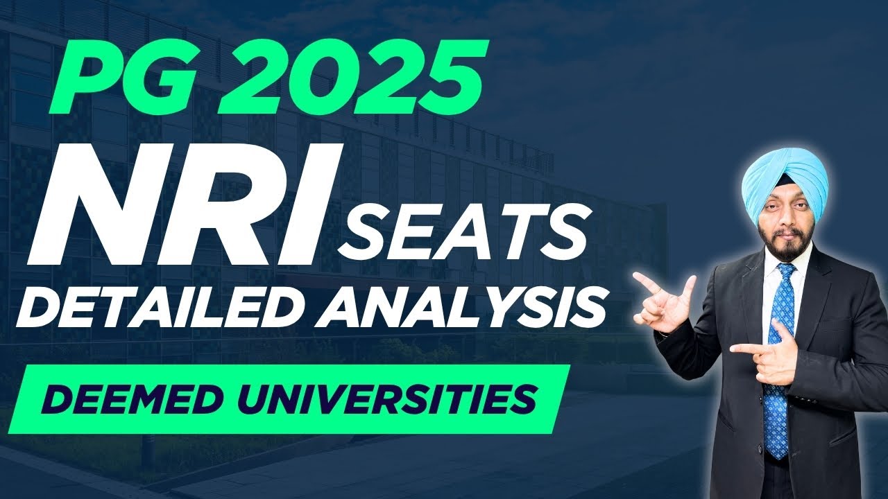 NEET PG 2025 MCC NRI Counselling | NEET PG 2025 NRI Deemed Seats| Best NRI NEET PG Counsellor 2025