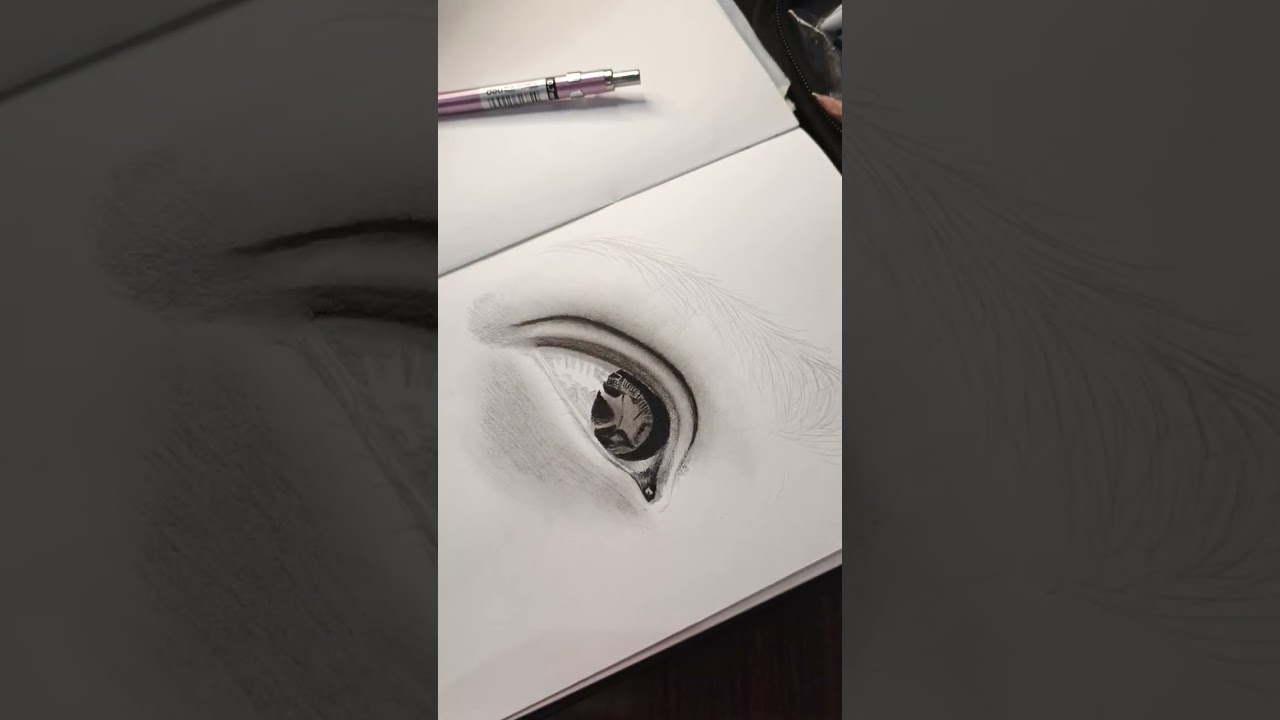 eye sketch...reflection in eye