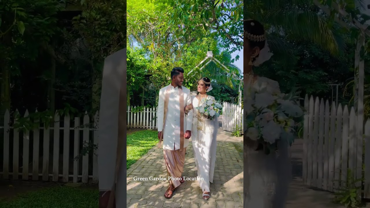 Congratulations couple 😍 Green Garden Photo Location #wedding