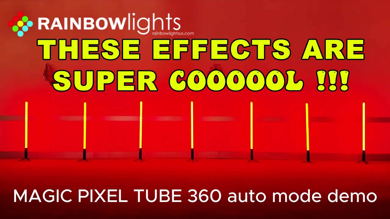 Rainbow Lights MAGIC PIXEL TUBE 360 sound mode demo