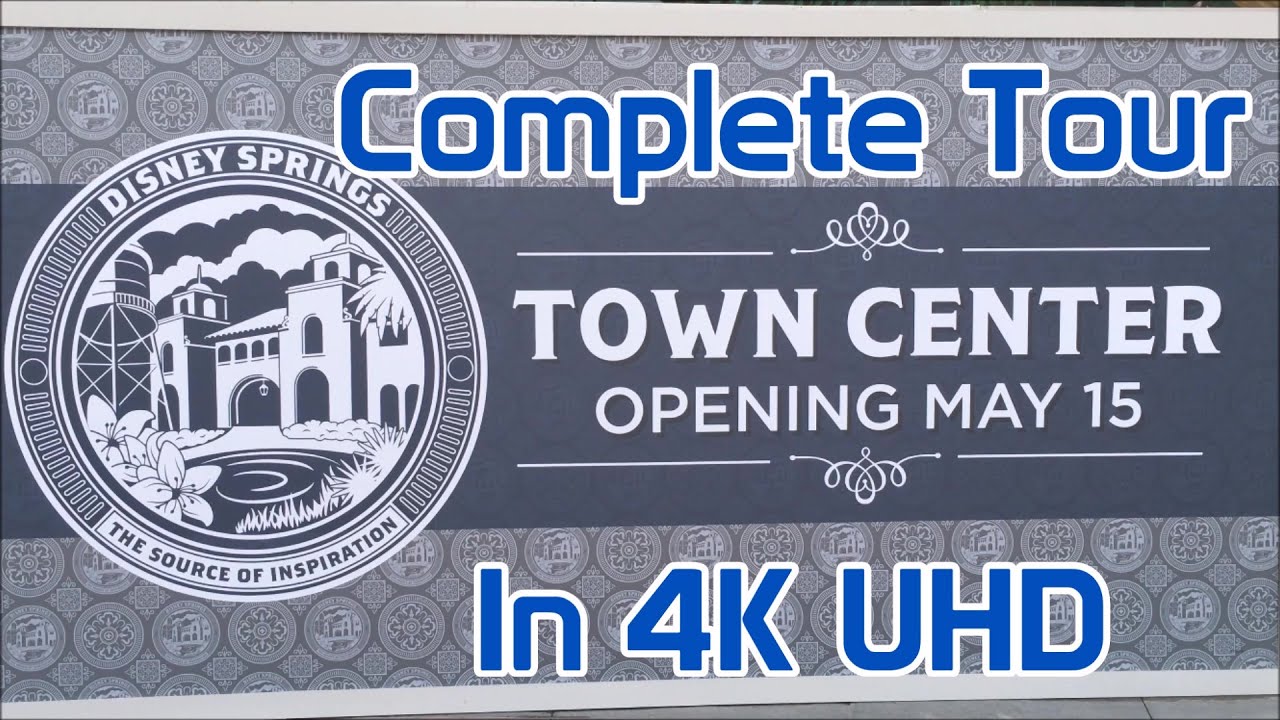 Disney Springs | Town Center | Complete Tour in 4K | Opening Day 2016
