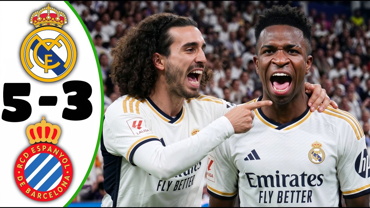 Real Madrid vs Espanyol 5-3 - All Goals & Highlights - 2026