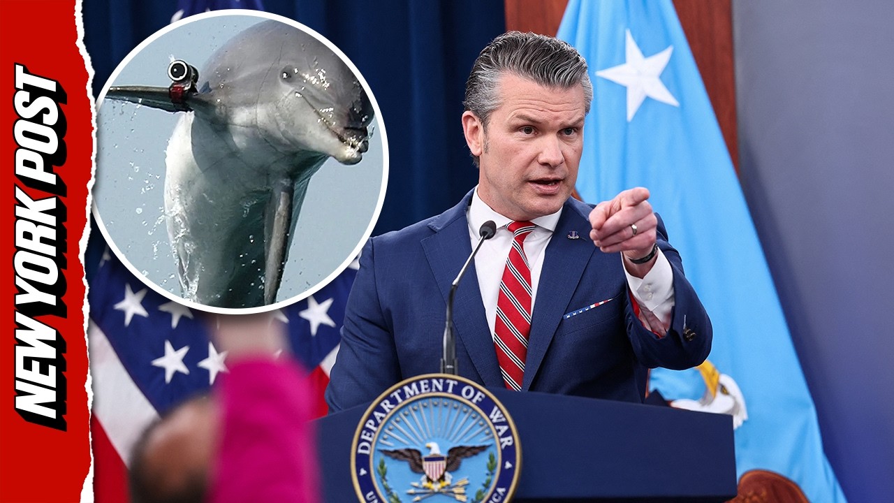 Hegseth Denies Iran Has &lsquo;Kamikaze Dolphins&rsquo; &mdash; But Suggests Us Might | FULL BRIEFING