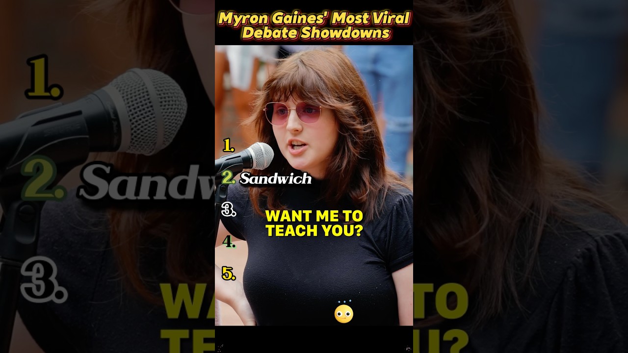 Самые виральные дебаты Майрона Гейнса.#MyronGainesViral#Реакция#Shorts#Дебаты