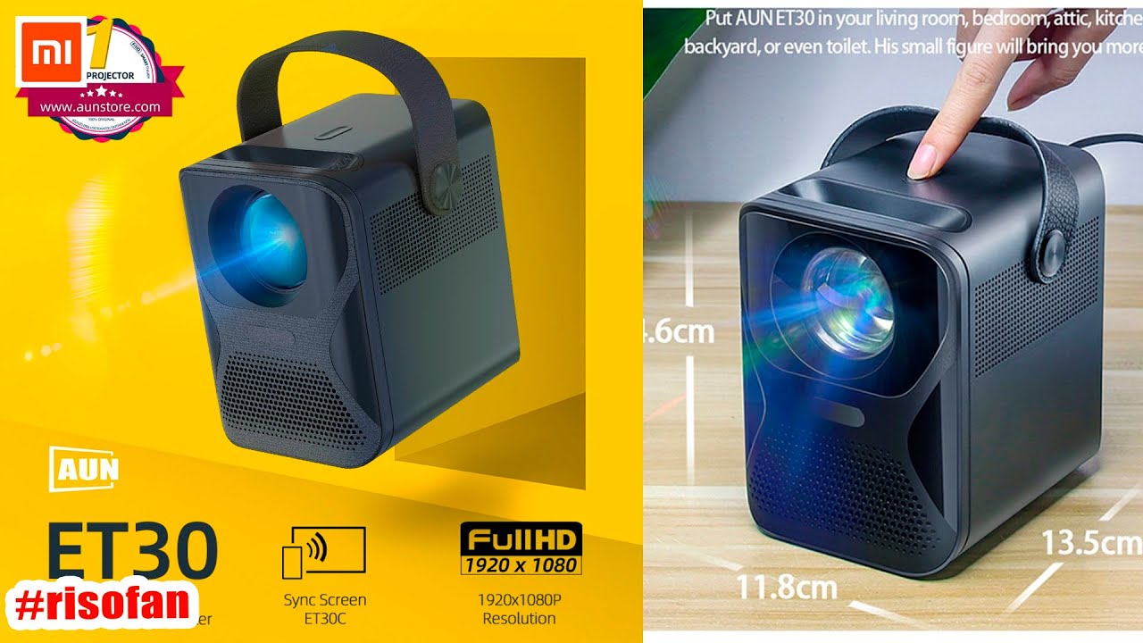 Projektor AUN ET30 Full HD 1920x1080 P Android WIFI MINI projektor do kina domowego.