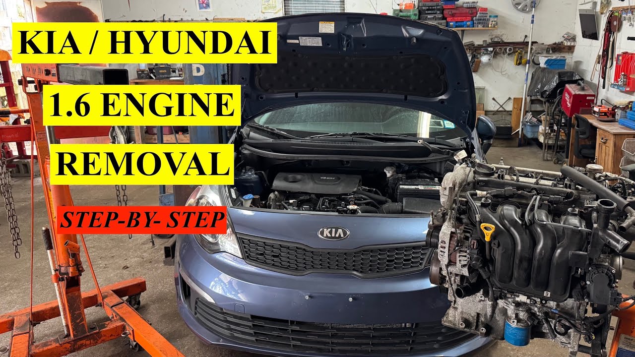 Hyundai & Kia 1.6L Engine Removal - Step-by-Step