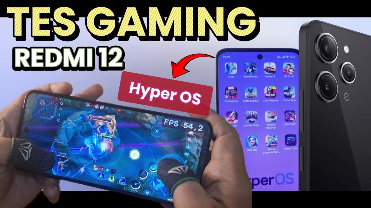 TES GAMING REDMI 12 Update Hyper OS !! Makin Menyala🔥