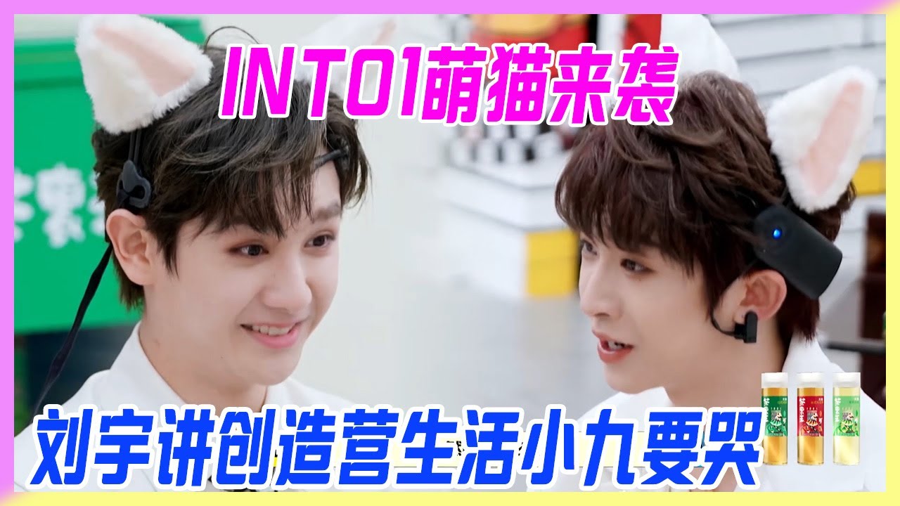 INTO1萌貓來襲！情感測試劉宇回憶創造營，小九含淚埋怨：你講這些我會哭的！【拜託了冰箱】