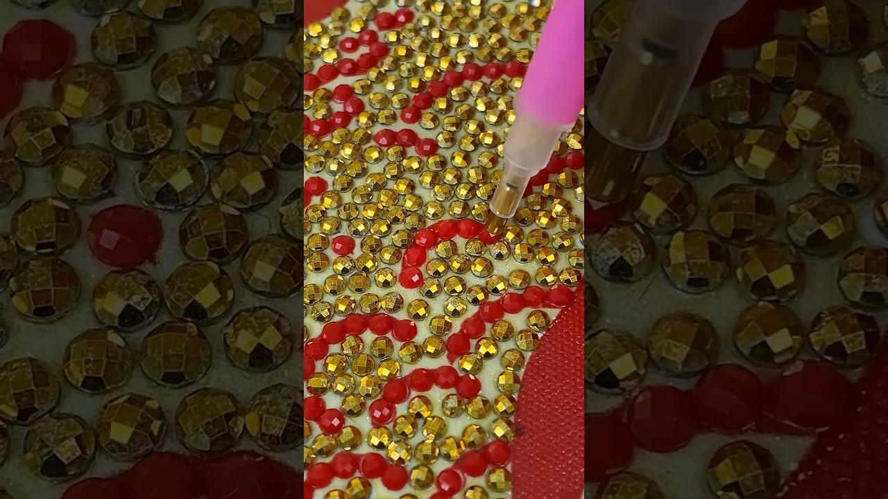🧧DIY 5d diamond painting for holiday decor #asmr #craft #art #youtubeshorts #diy