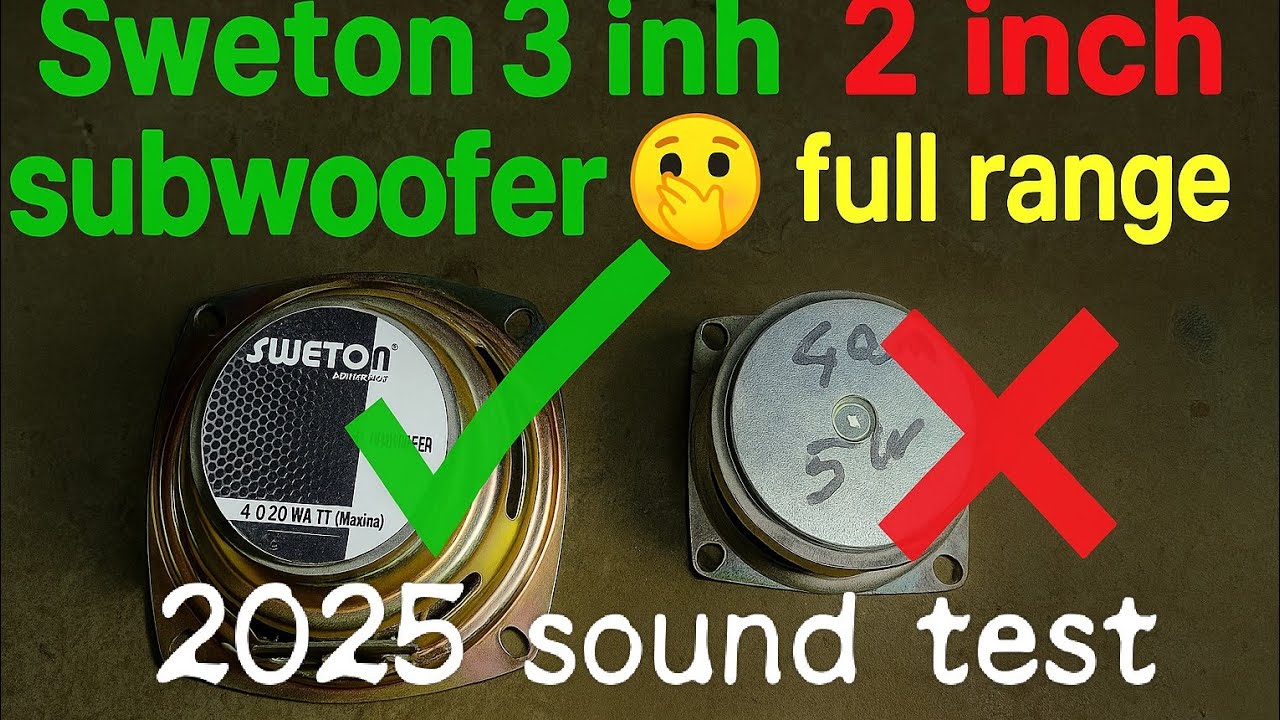 Sweton 3 inch speaker 20 Watt review subwoofer pam 8403 Sound test satellite Bass🔊Dj car Sound