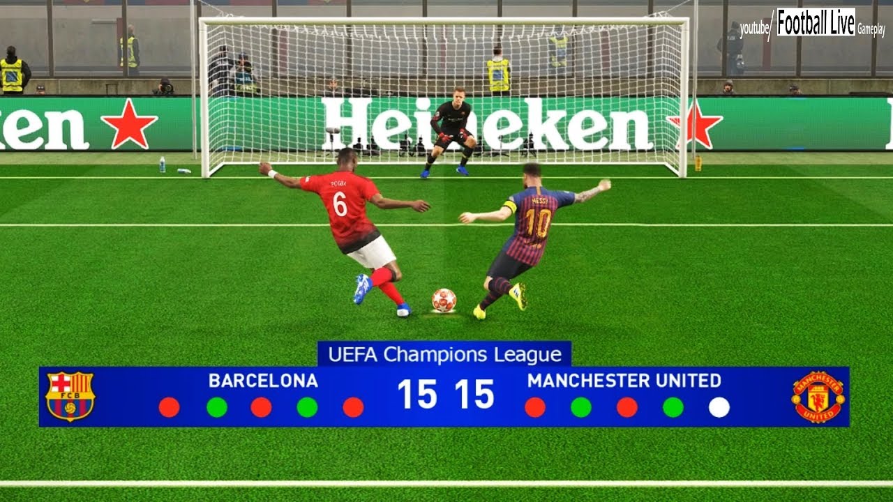 PES 2019 | БАРСЕЛОНА — МАНЧЕСТЕР ЮНАЙТЕД | Серия пенальти | Финал Лиги чемпионов УЕФА (ЛЧ)