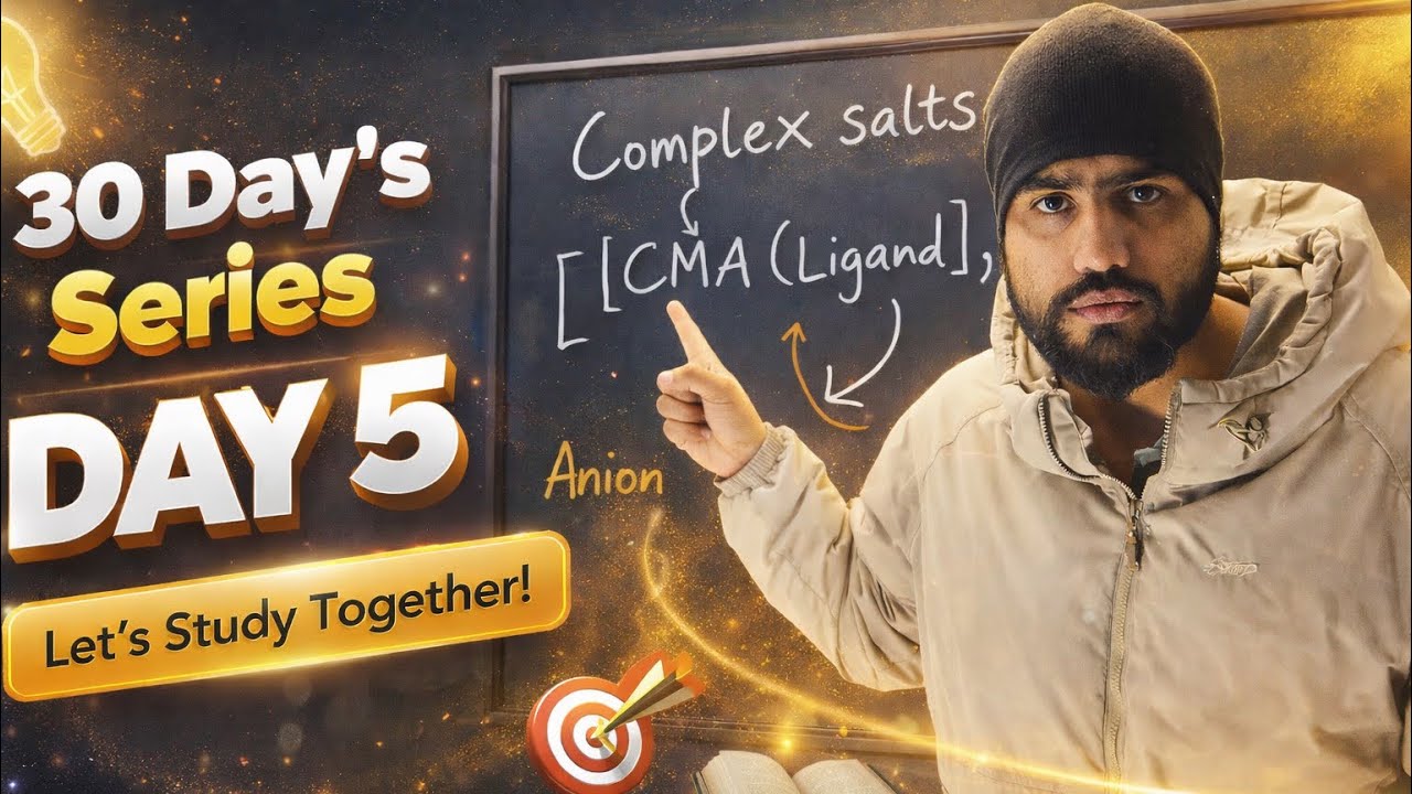 Coordination Compounds Explained | Complex Salts & Ligands | Day 5 | 30 Days Chemistry