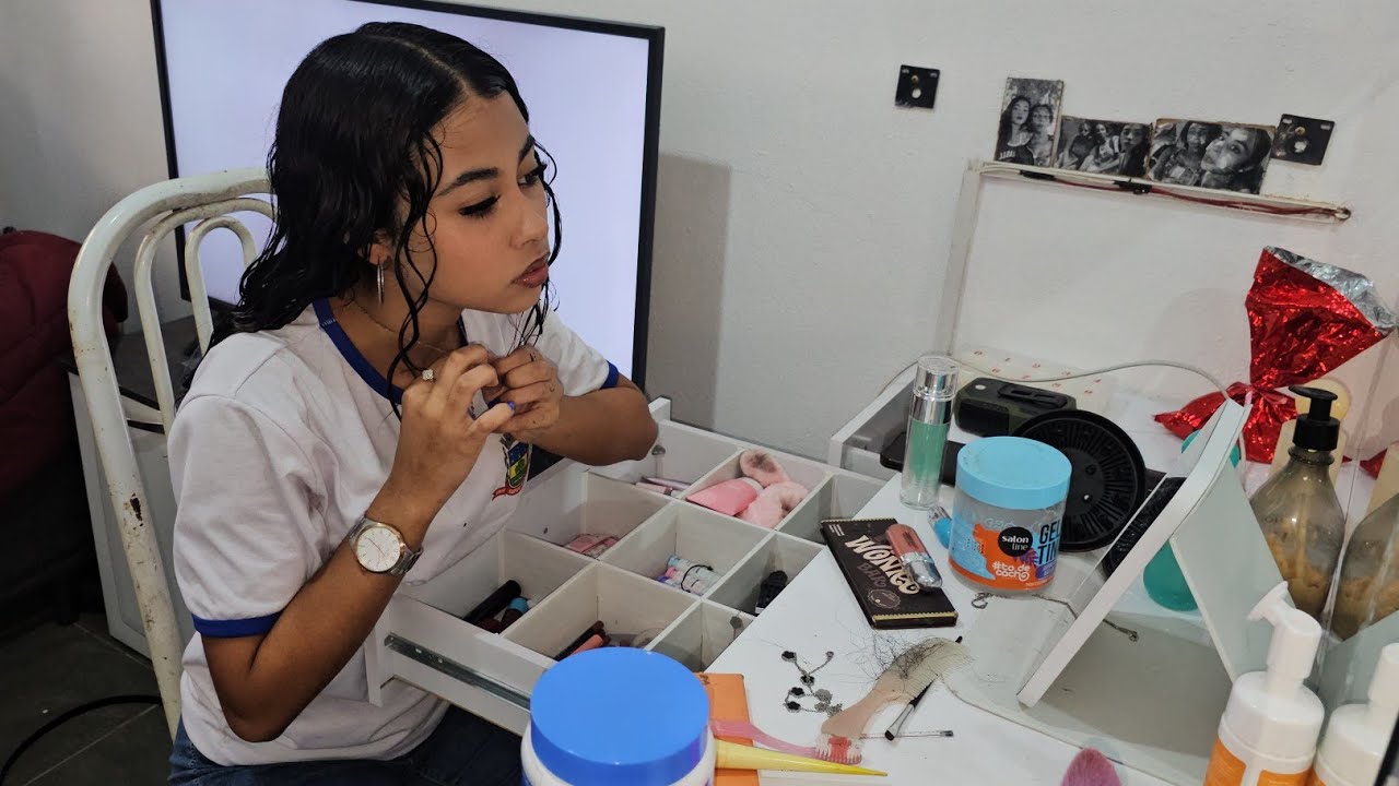MINHA ROTINA ESCOLAR! SE ARRUME COMIGO PARA IR PRA ESCOLA! #aula #escola