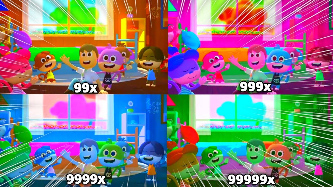 Duo Tiempo De Sol Cinco Monitos Intro at 999999x Speed Klasky Csupo Effects!