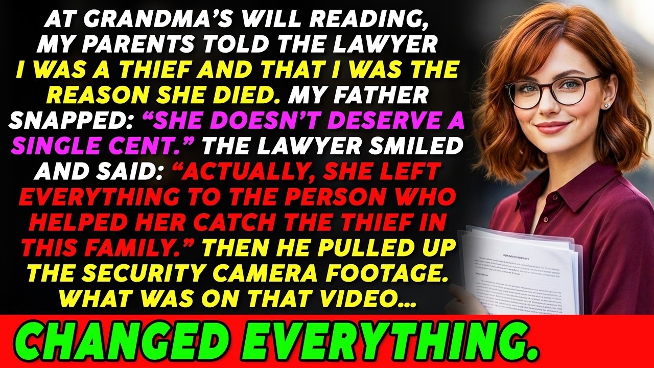My Parents Called Me A Thief & Said I Was The Reason Grandma Died—Then Her Hidden Video Shut Them Up