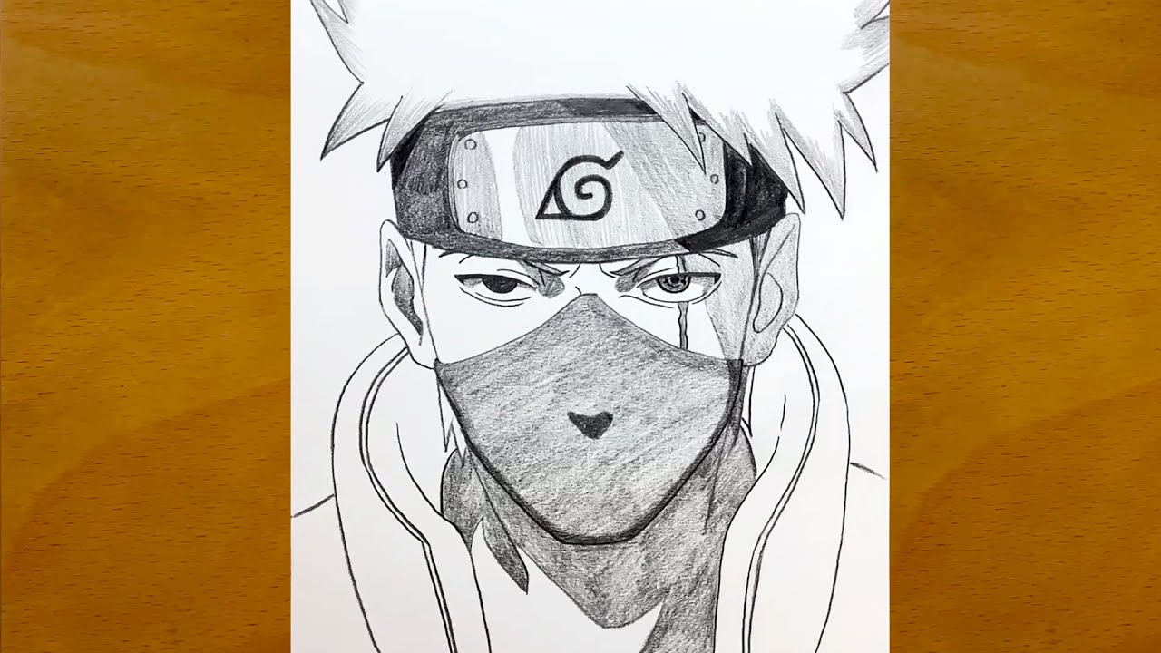 How to Draw Kakashi from Naruto | Step-by-Step Sketching Process (Beginner-Friendly Art Guide)