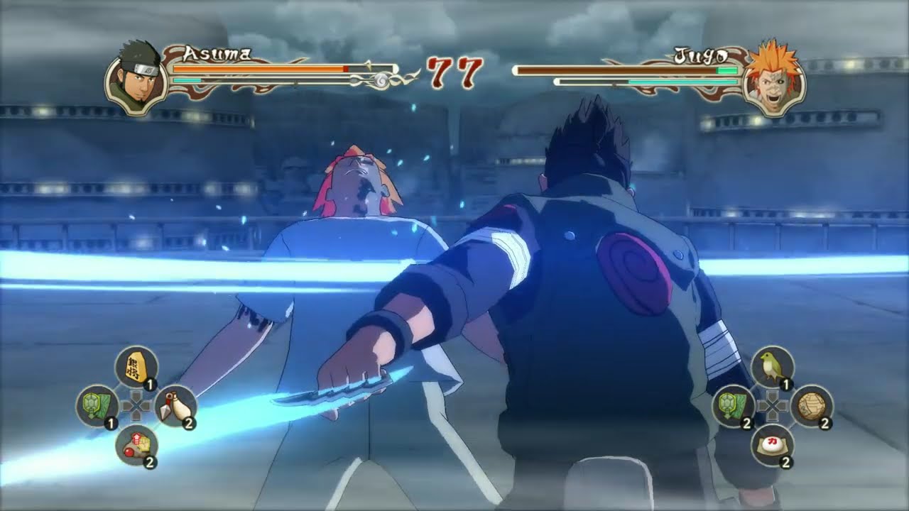 Asuma vs Jugo - Naruto Shippuden Ultimate Ninja Storm 2