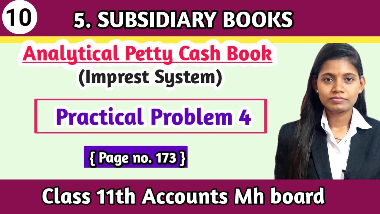 Class 11 commerce bk chapter 5 subsidiary books practical problems 4 maharashtra board lecture 10