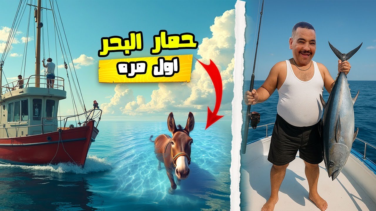 مغامرة نيبّا فبحر أكادير 🎣 شنو طاح ليه؟ حمار البحر!😱
