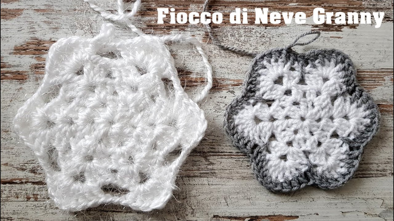 uncinetto fiocco di neve granny