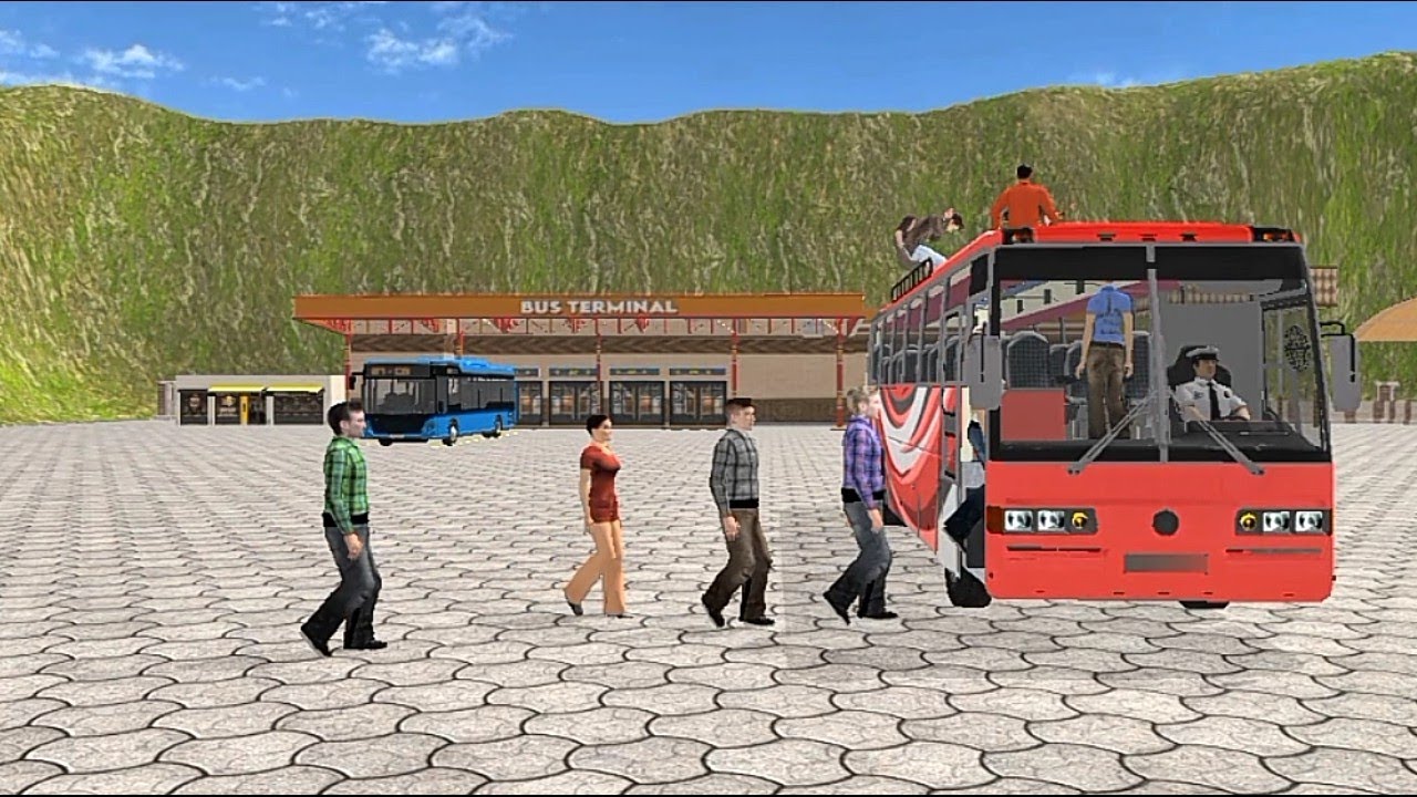 New gaming video , transport, truck and car and bus. 