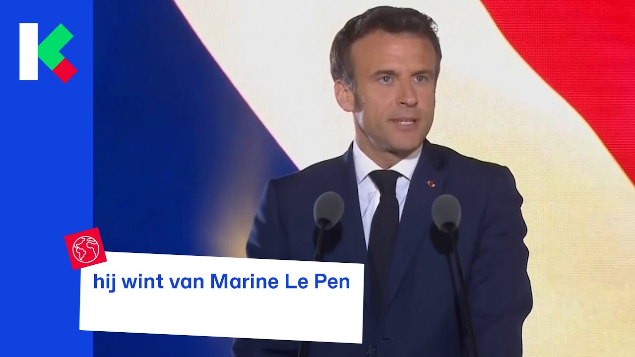 Emmanuel Macron is opnieuw de president van Frankrijk!