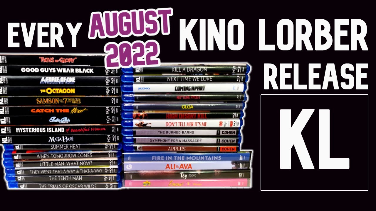 Every Kino Lorber Release for August! (4K, Blu-ray, Physical Media)