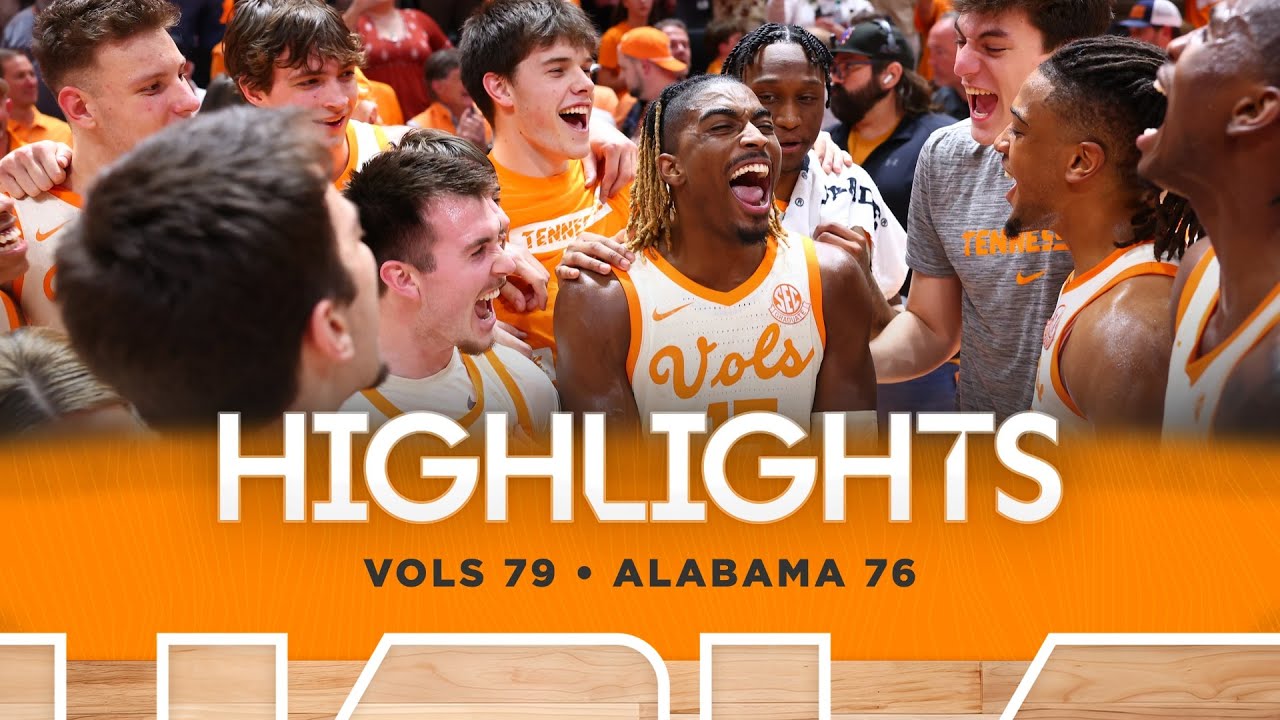 HIGHLIGHTS: No. 5 Vols 79, No. 6 Alabama 76 (March, 1, 2025)