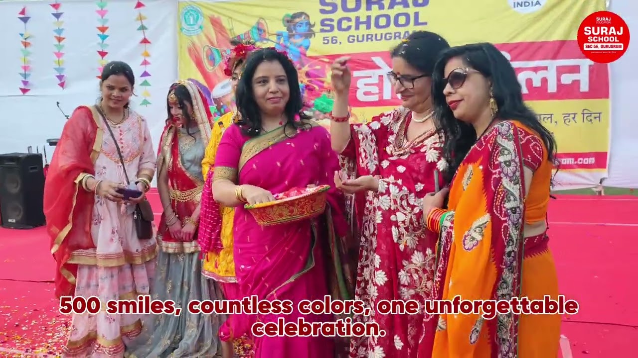 The Great Suraj Holi Bash 2026 Festival of Colors 2026 | Suraj School Sec-56 #holi #holispecial