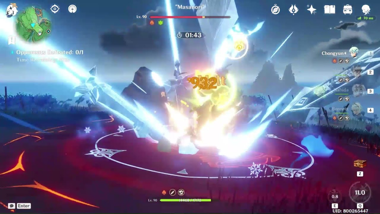 Chongyun + Perfect Artifacts