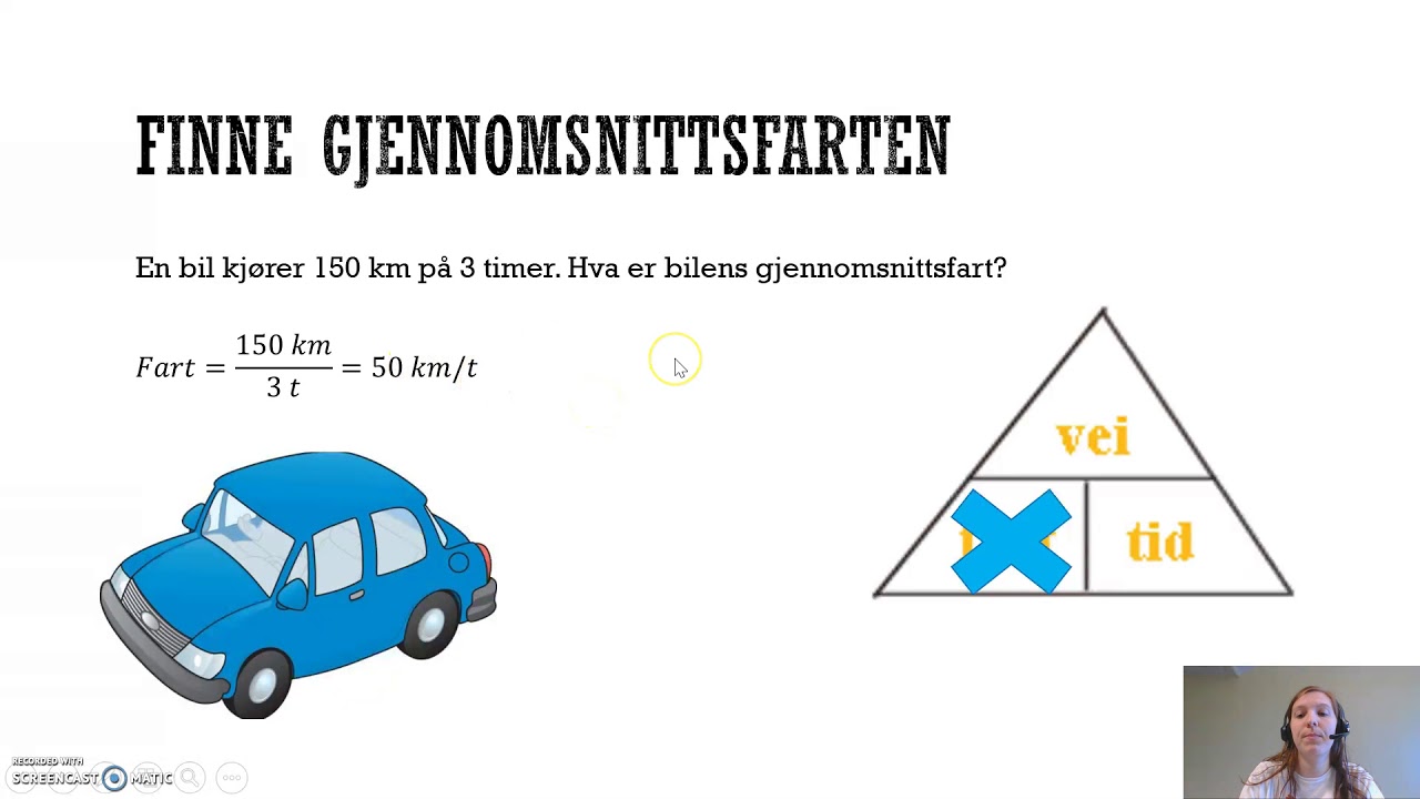 Vei, fart, tid