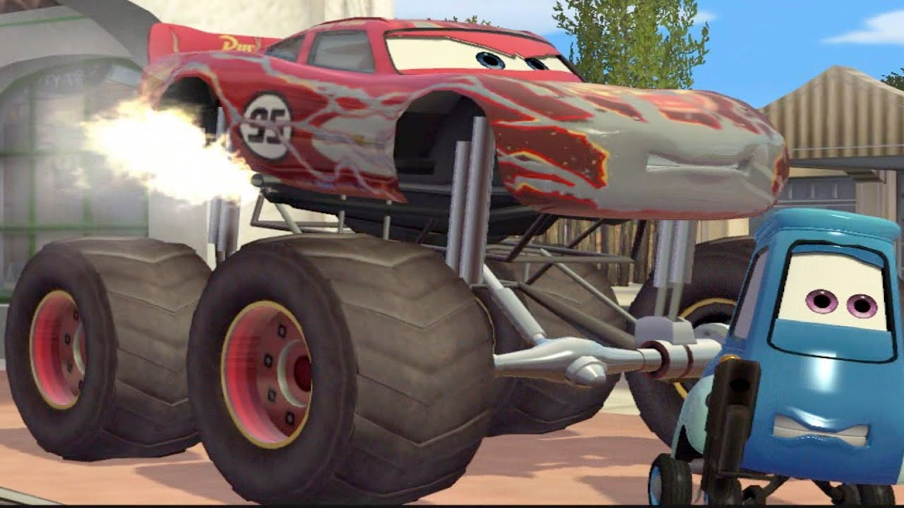 MONSTER TRUCK MCQUEEN SVENSKA BLIXTEN BILAR CARS ED MONSTERS Inc FULL EPISODE TV SPEL FILMEN