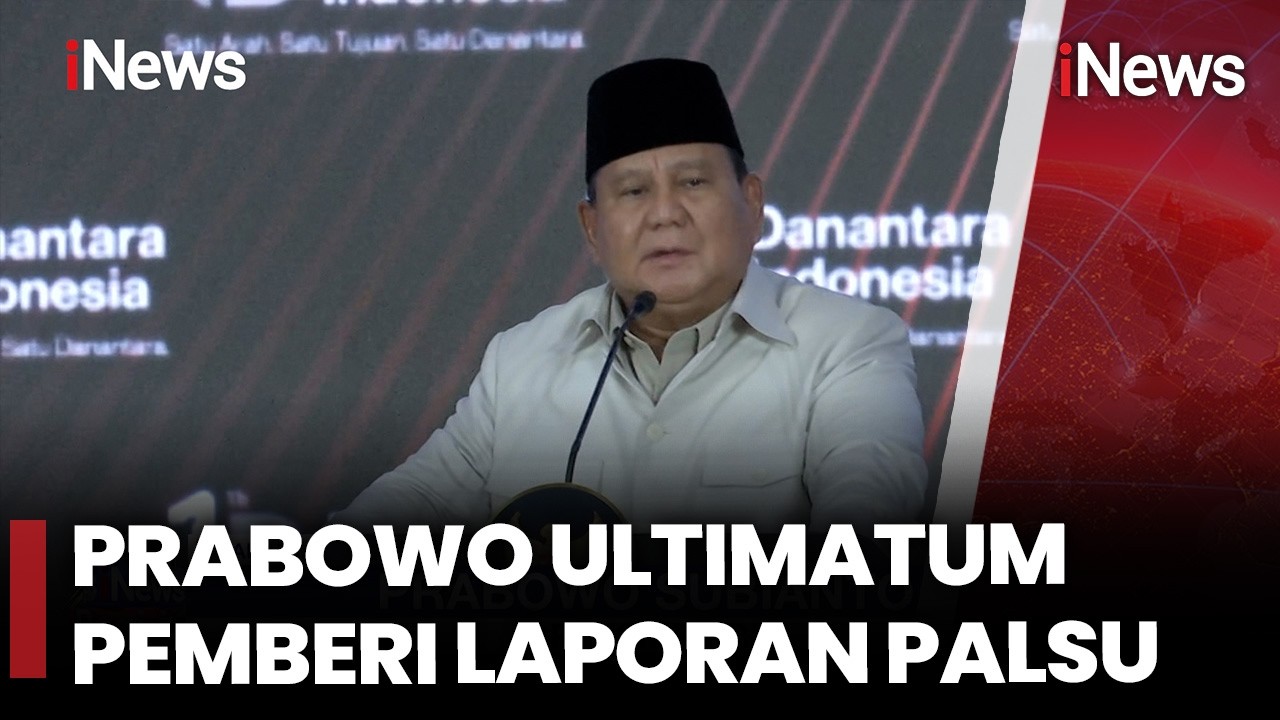 Prabowo Beri Peringatan Keras: Jangan Beri Saya Laporan Palsu | iNews Pagi (12/3)